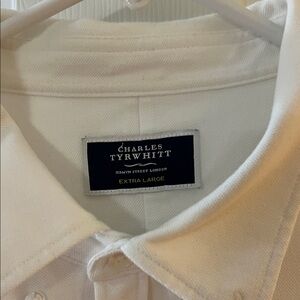 Charles Tyrwhitt White Dress Shirt with Classic Point Collar